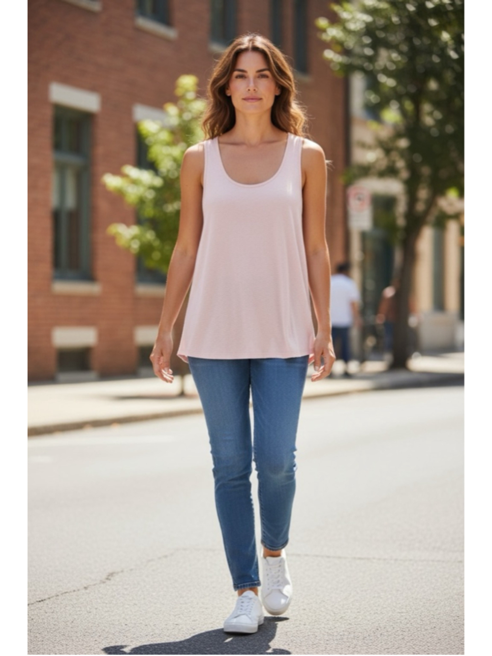 Women's WYNNE LAYERS Pink Tank Top L